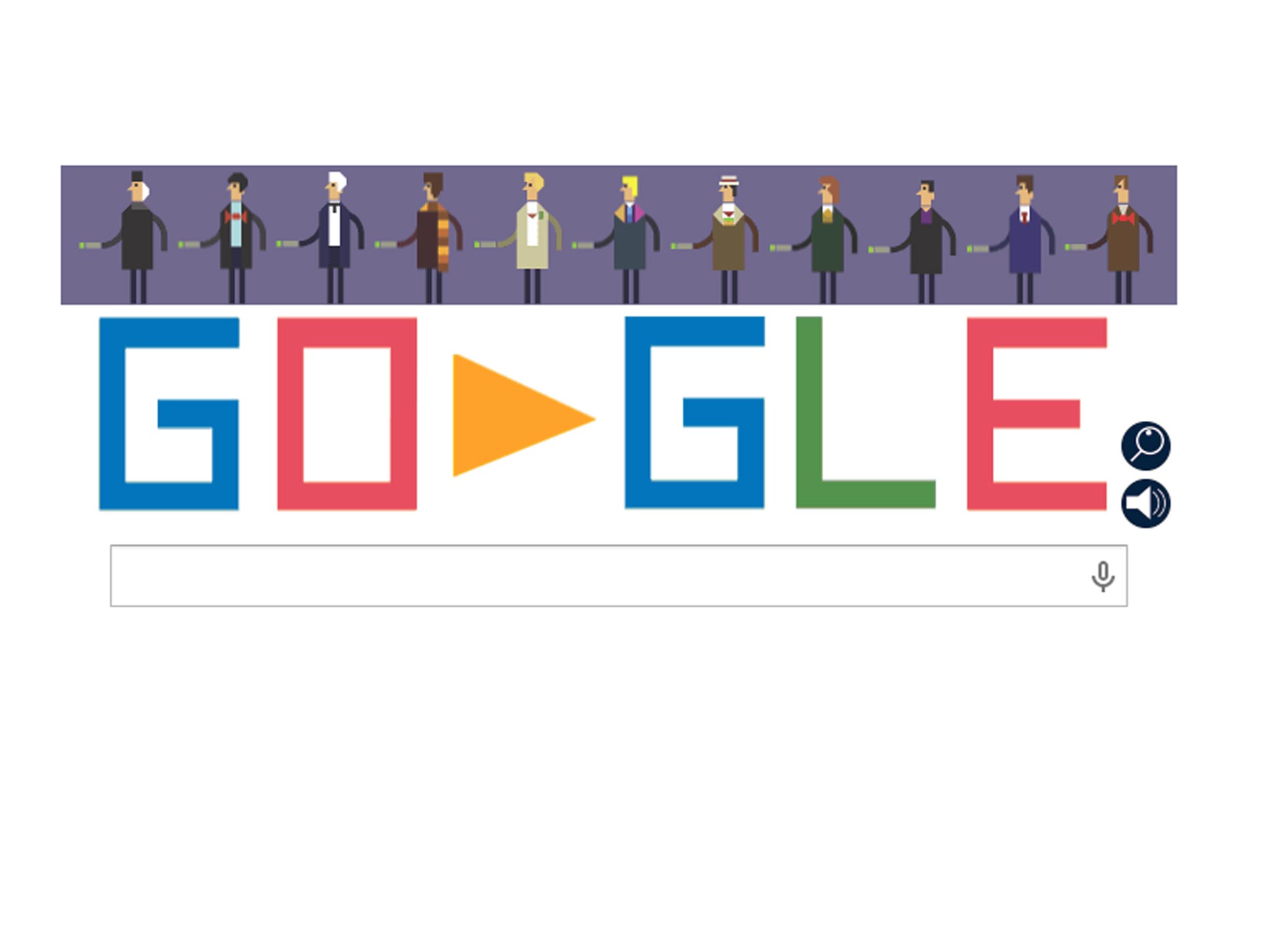 22 November 2013: Today's Google Doodle celebrates 50 years of Doctor Who