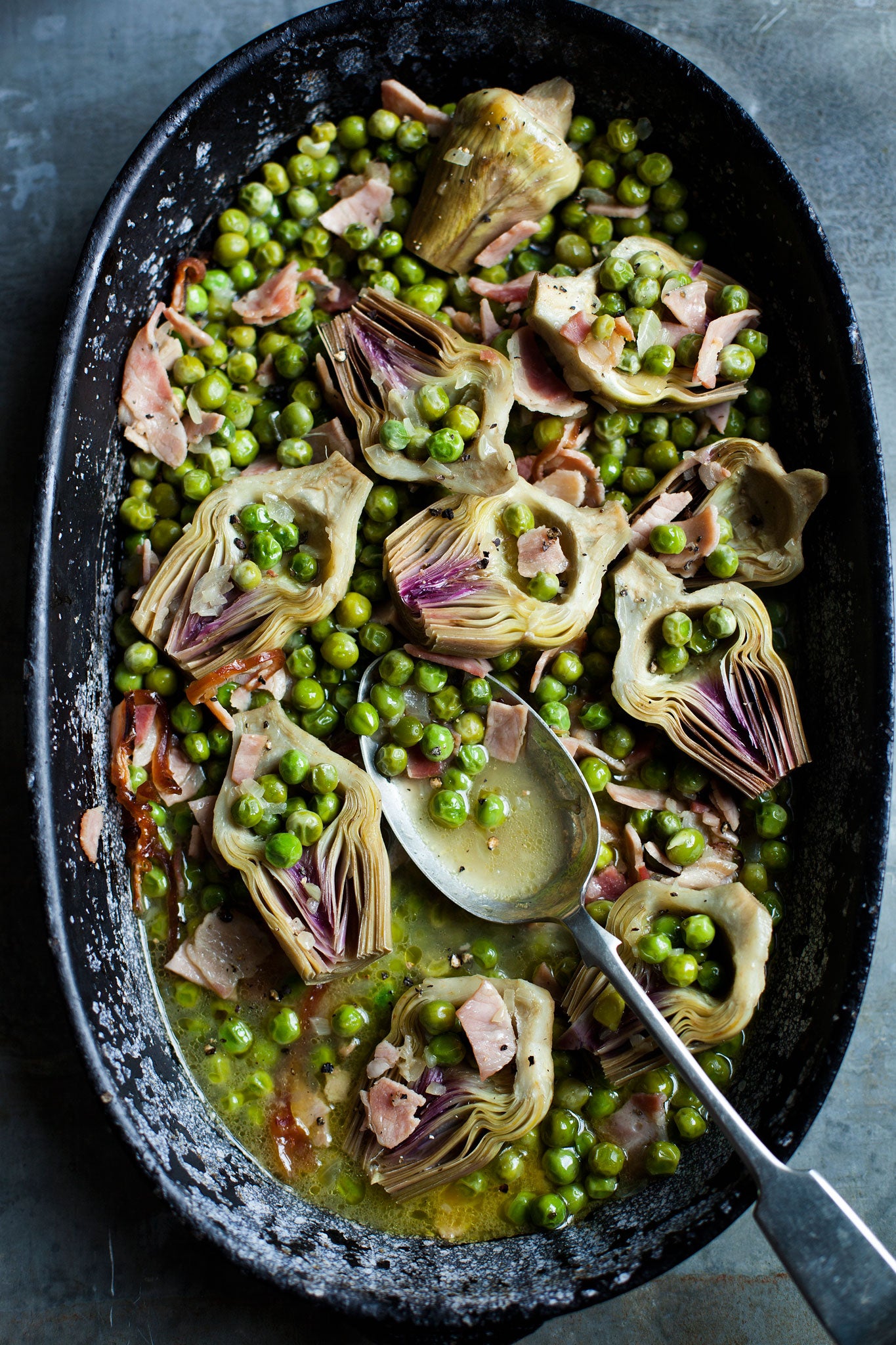 An artichoke and peas dish from Rome