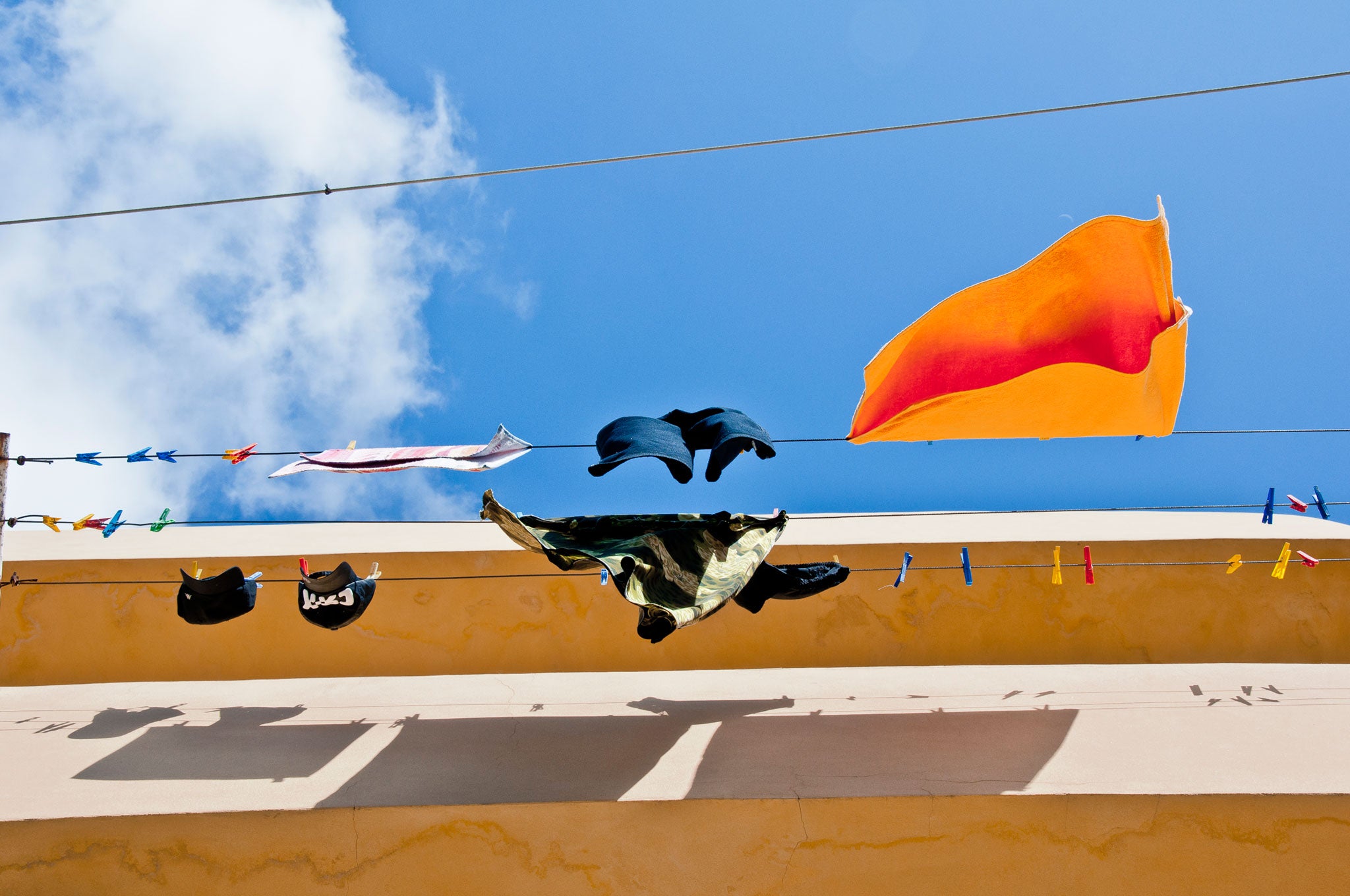 Laundry hanging out in Jaffa, where Askayo began her series in April 2010
