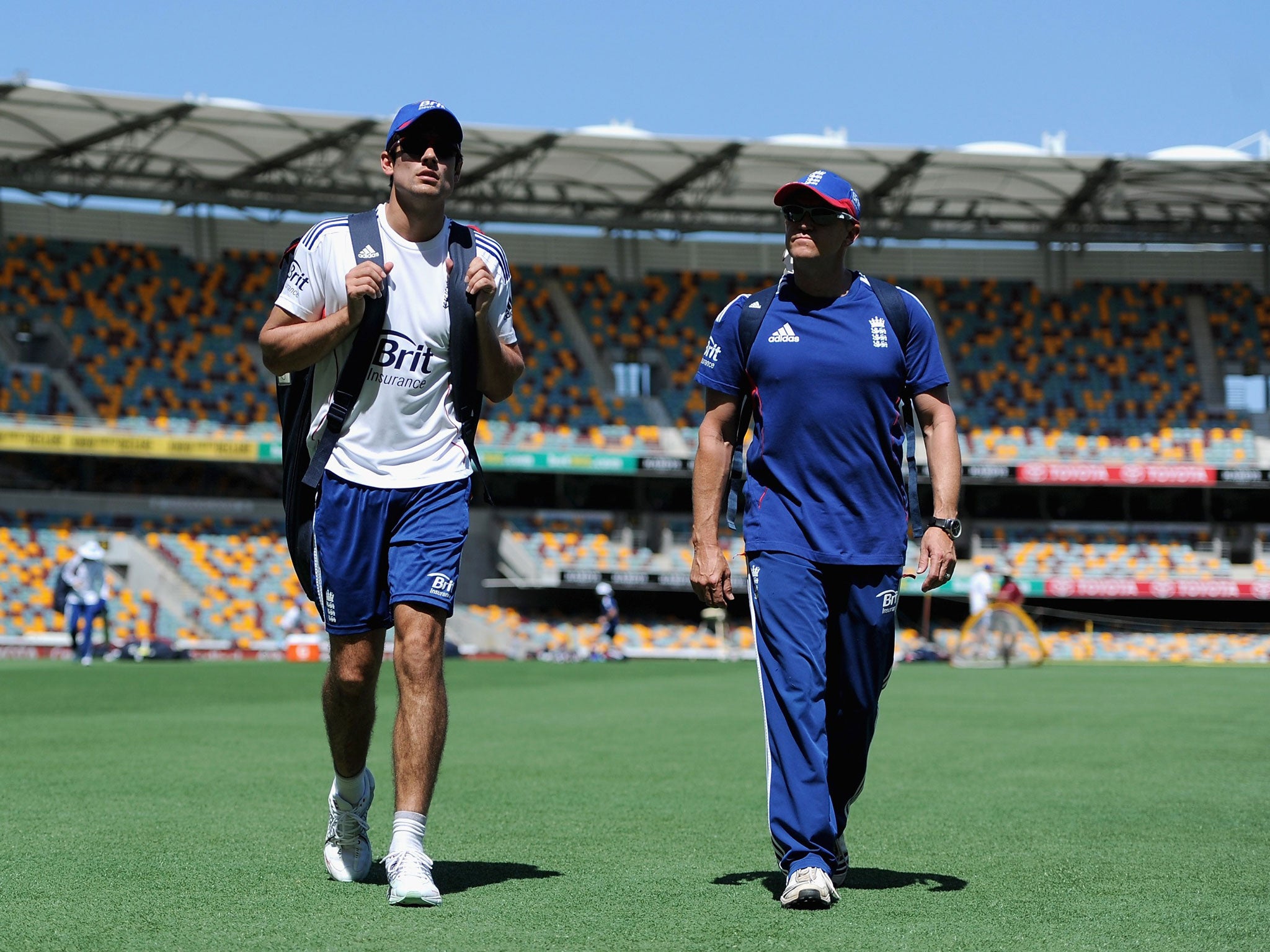 England captain Alastair Cook will need plenty of support from coach Andy Flower out in Australia