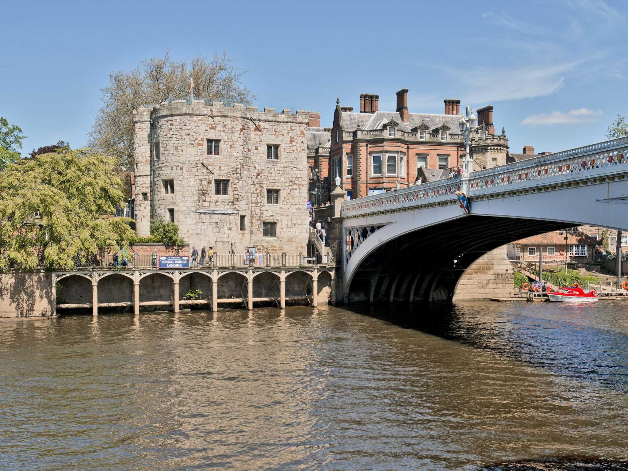 The river Ouse runs through York and is crossed by a number of bridges
