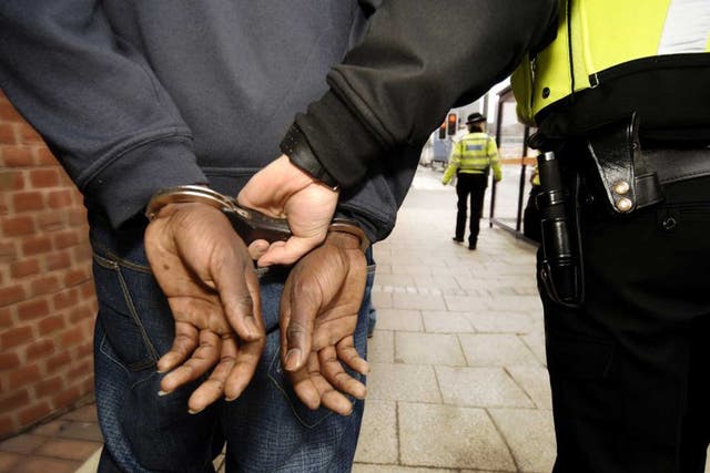 Arrested black people are more likely to go to court than any other ethnic group