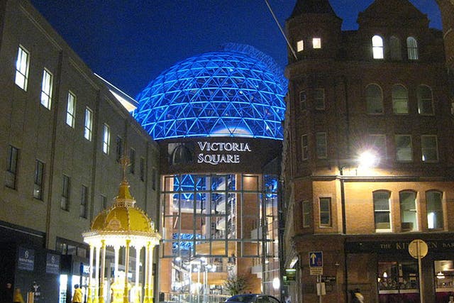 Victoria Square shopping centre, Belfast, pictured in 2008. A bomb exploded at the entrance of an underground car park at the centre on Sunday