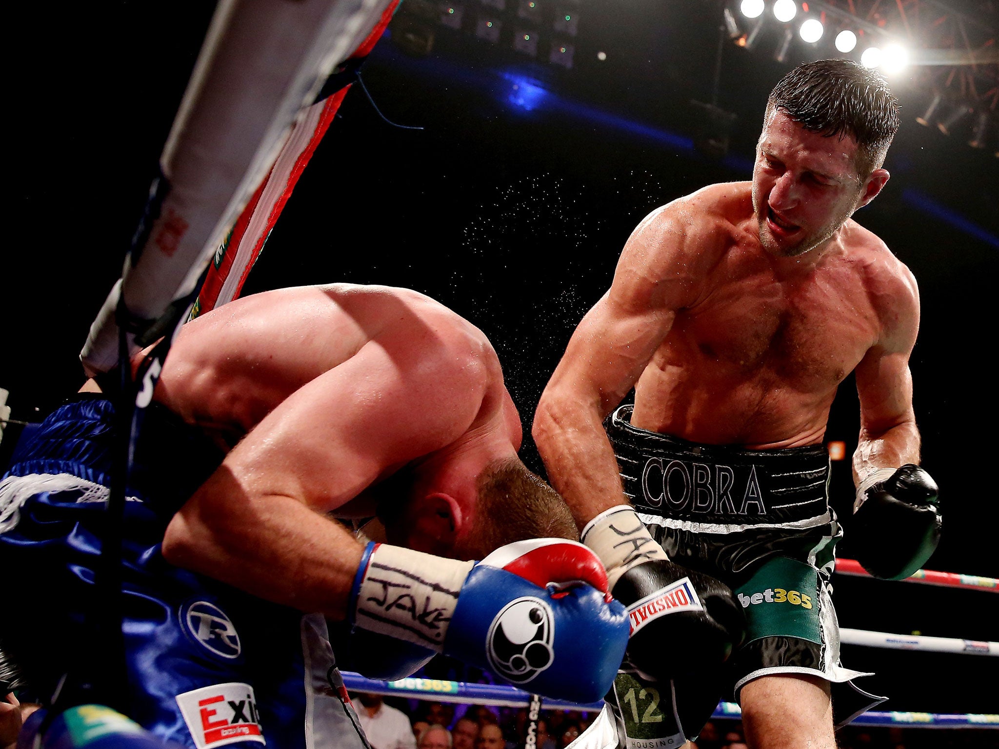 Froch unleashed a flurry of punches in the ninth that brought an end to the fight