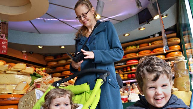 Going Dutch: Senay Boztas shopping with her children