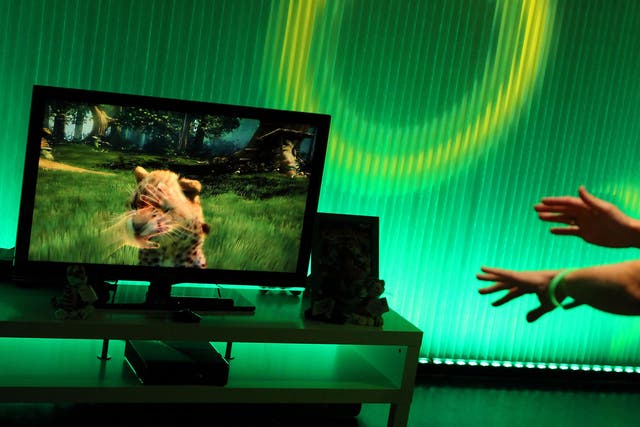 Microsoft's Xbox 360 is equipped with a Kinect motion-sensing controller