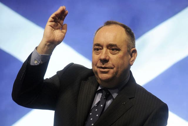 Danny Alexander, the Liberal Democrat Chief Treasury Secretary,  has written to Alex Salmond, the First Minister of Scotland (pictured), to warn him about an average £1,000 rise in income tax per person