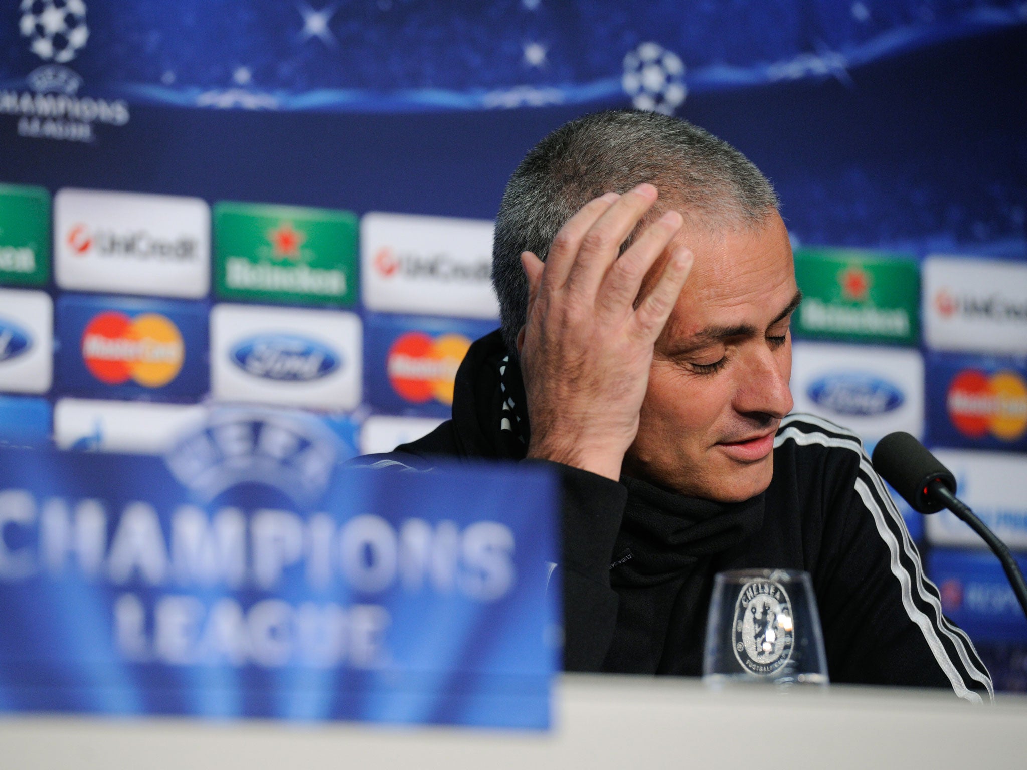 Jose Mourinho showed off his latest hair style to the public ahead of the Champions league match with Basle