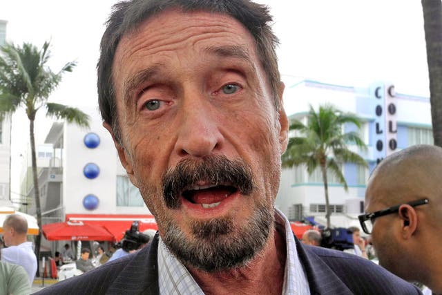 McAfee claims to have lost the majority of his fortune during the financial crisis