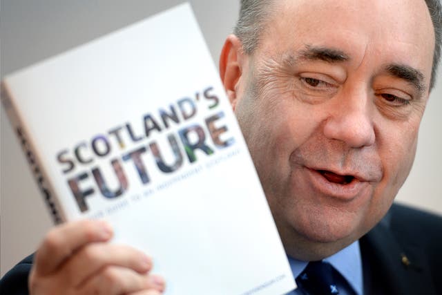 Scottish First Minister Alex Salmond presents the White Paper for Scottish independence