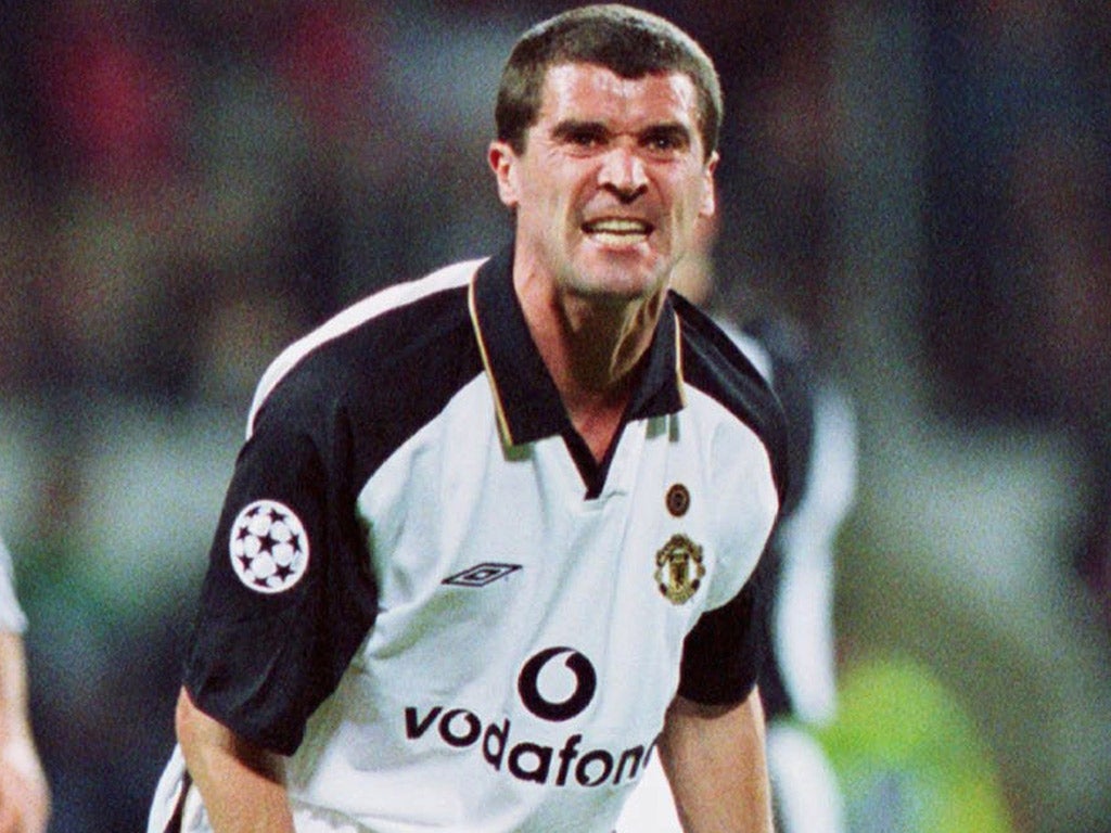 Roy Keane back in his Manchester United playing days