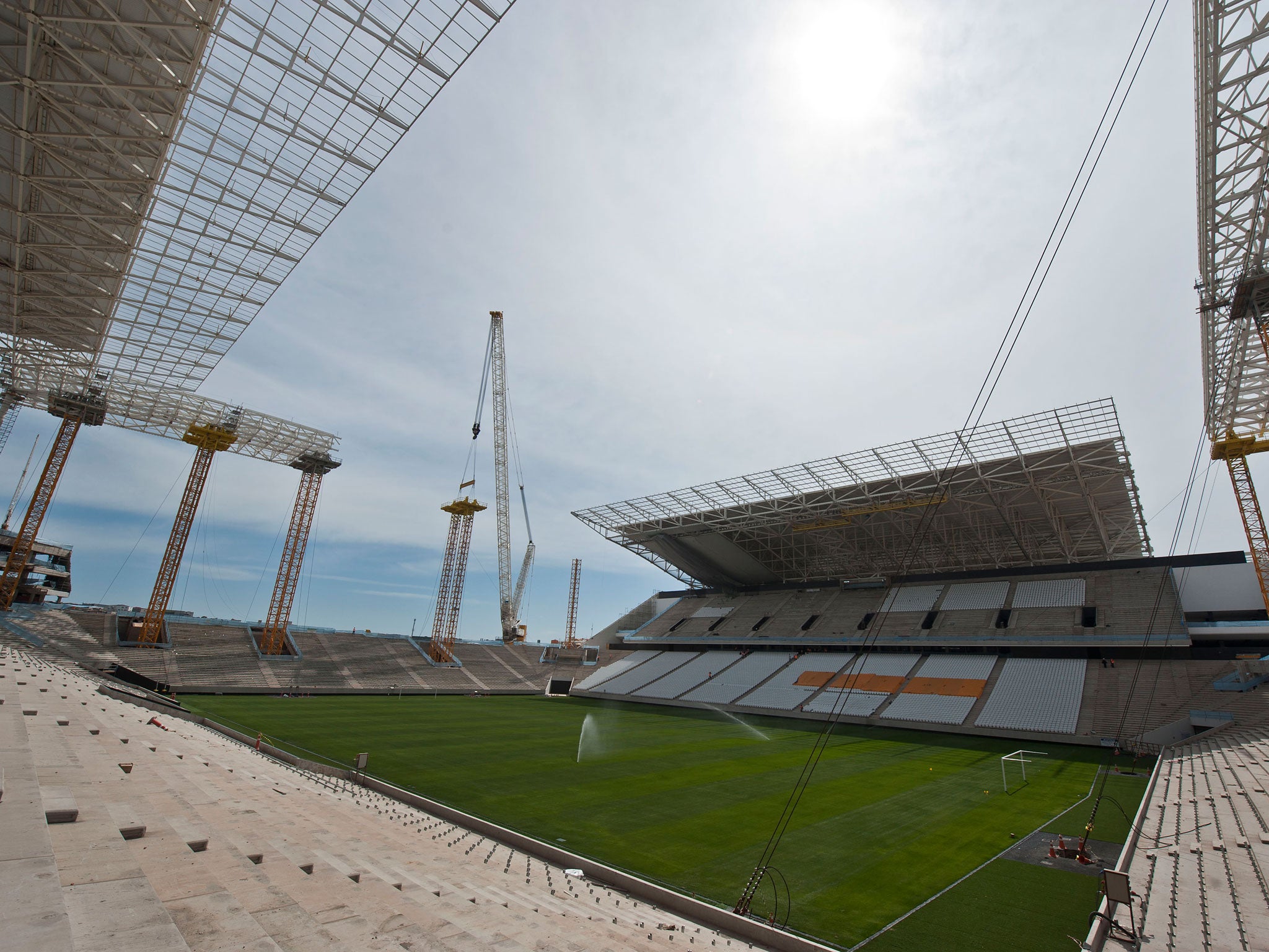 The Itaquerao Stadium where the 2014 World Cup is due to get underway