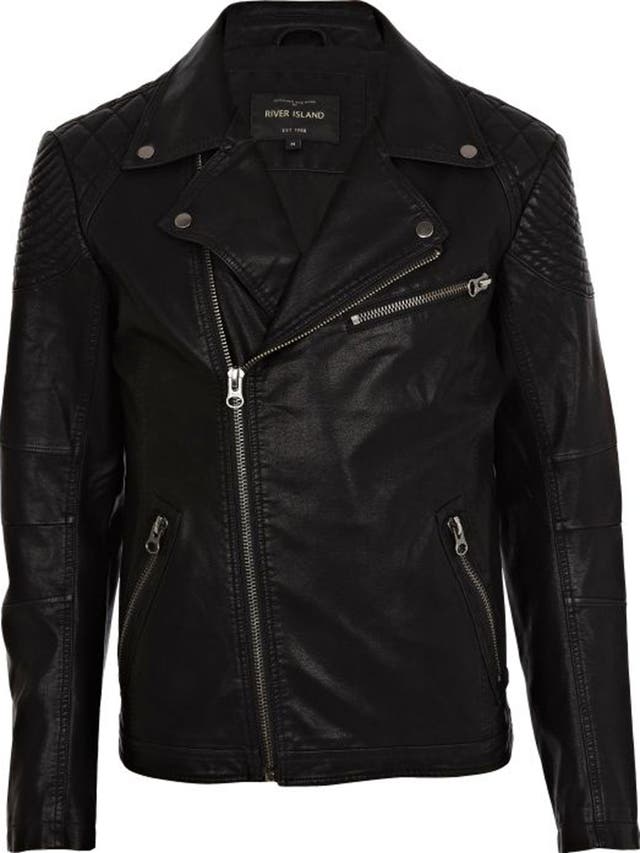Vroom vroom: biker jacket £65, riverisland.com