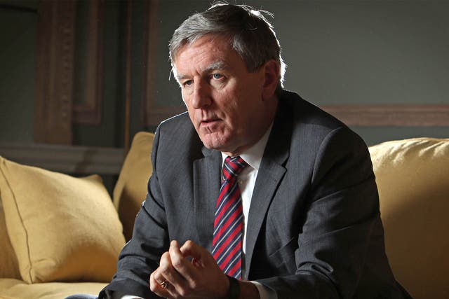 Dan Mulhall, the new Irish Ambassador for Britain, in his office in the Irish Embassy 