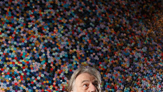 Designer Paul Smith at his retrospective exhibition at the Design Museum in London