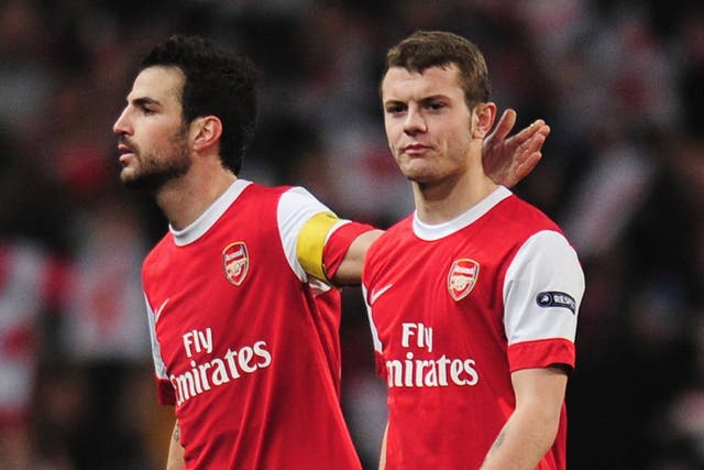 Fabregas and Wilshere pictured together in 2011