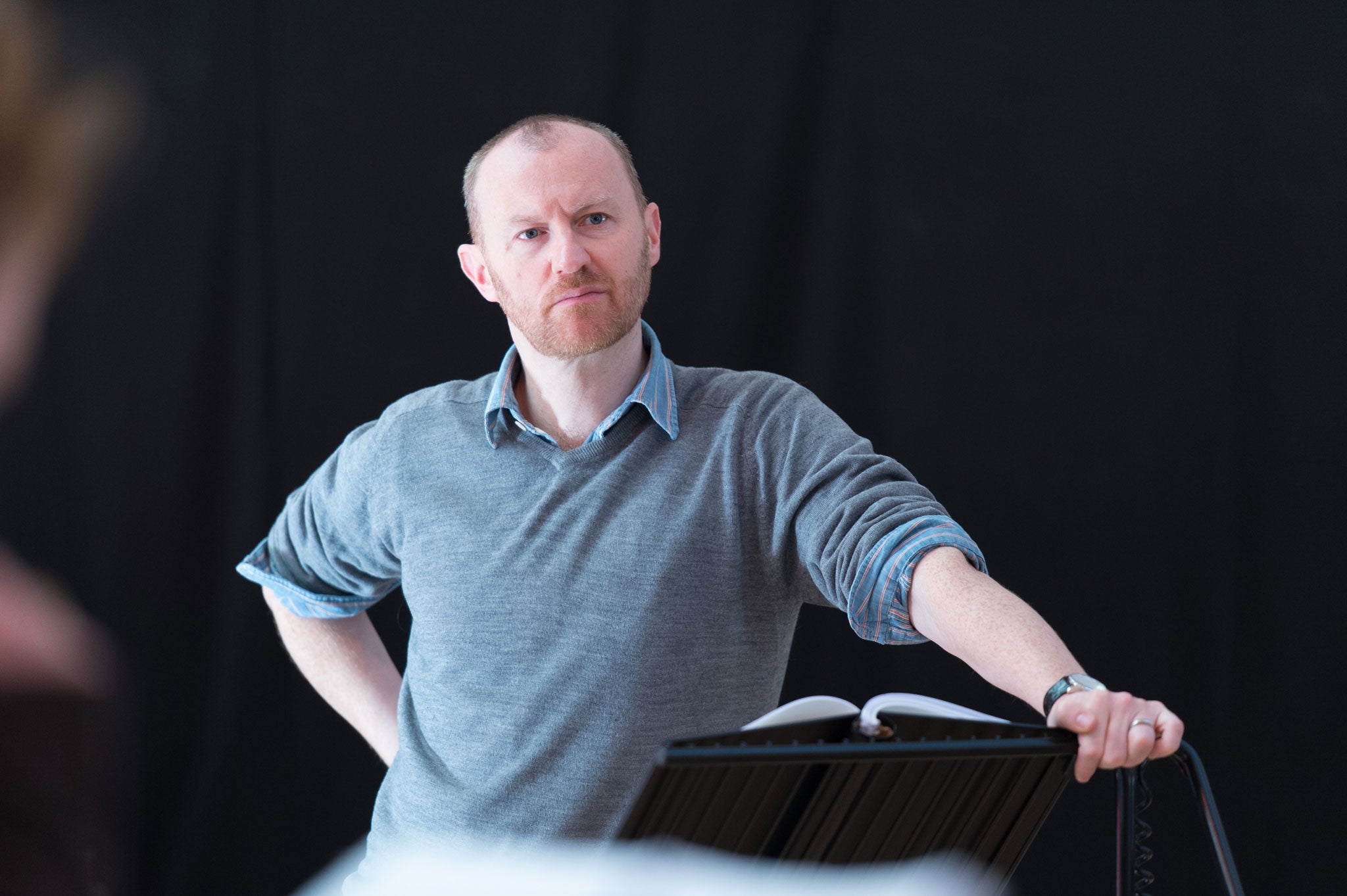 Gatiss is stepping into his first Shakespeare role in Coriolanus this week