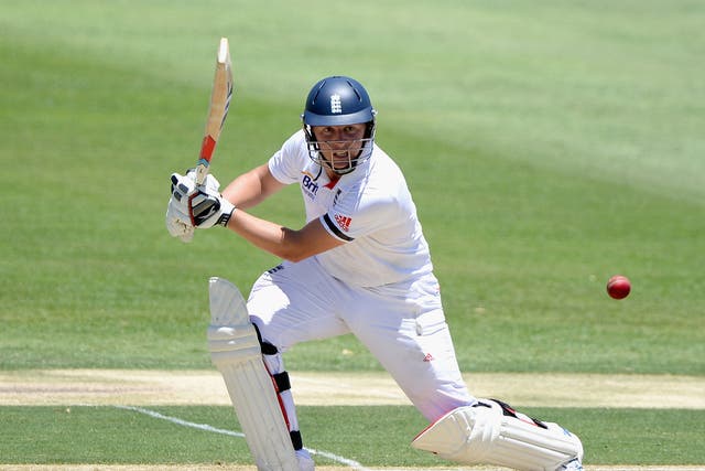 England batsman Gary Ballance looks to be the favourite to replace the departed Jonathan Trott after hitting a half-century in the warm-up match against an Australian Chairman's XI