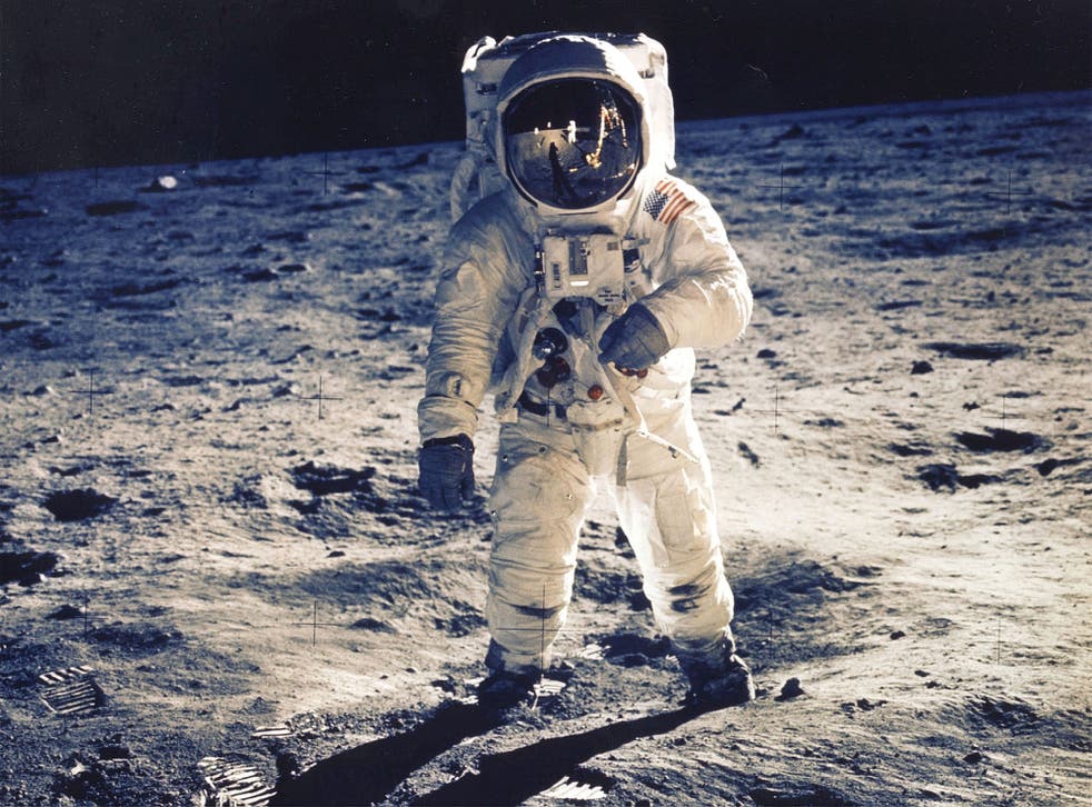 Astronaut Edwin E. Aldrin Jr., is seen on the surface of the moon near the Apollo 11 lander  in 1969. Seeding plants on the lunar surface could be the first step towards establishing more permanent colonies.