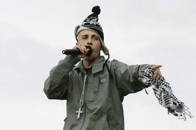 The rapper Dappy is recovering after being kicked in the face by a horse