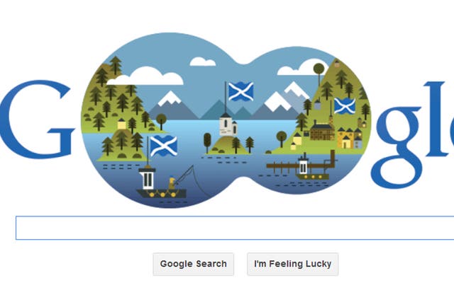 30 November 2013: Google Doodle celebrates St Andrew's Day