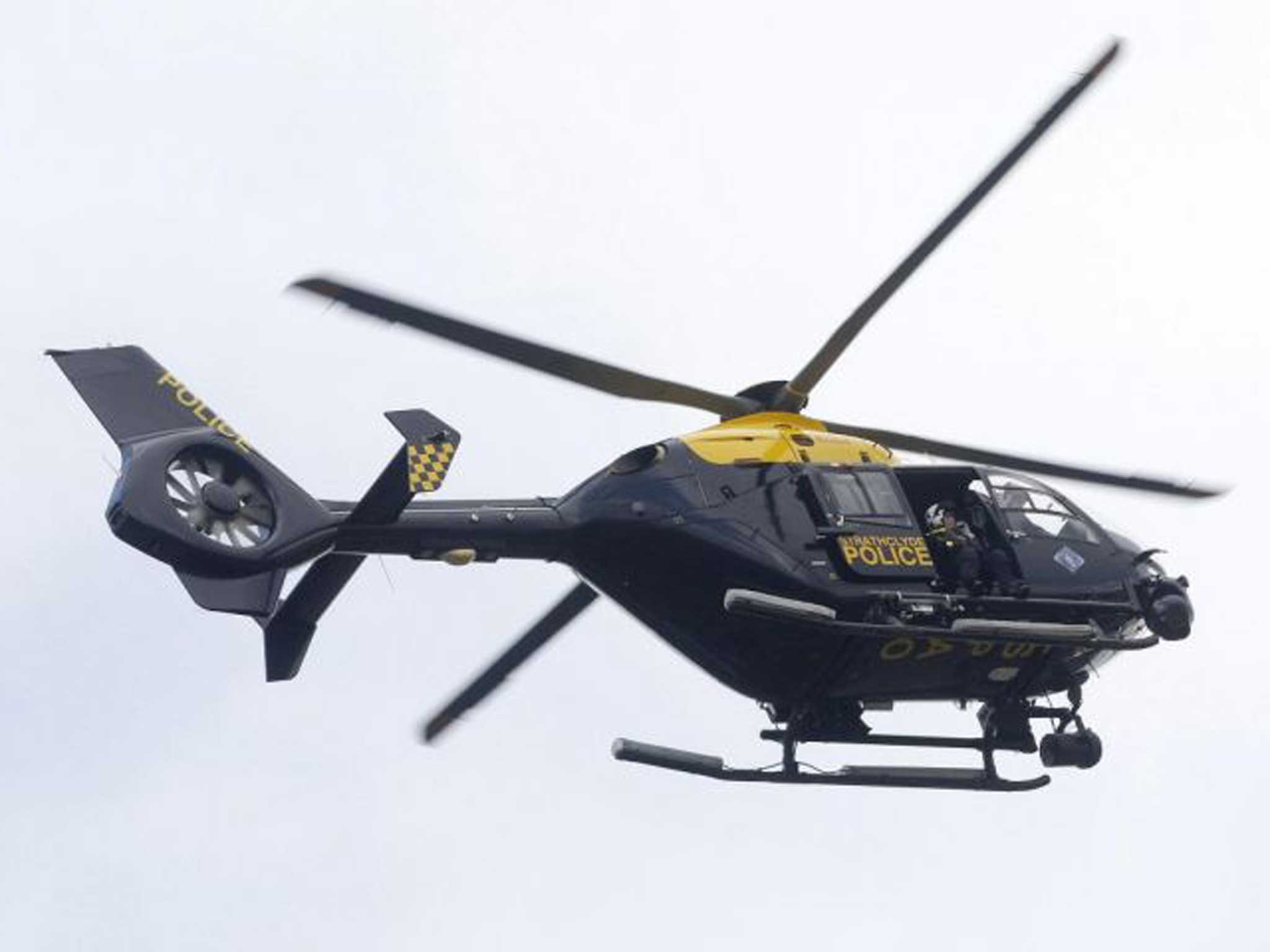 A police EC135-helicopter similar to that involved in the Glasgow crash