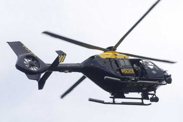 A police EC135-helicopter similar to that involved in the Glasgow crash