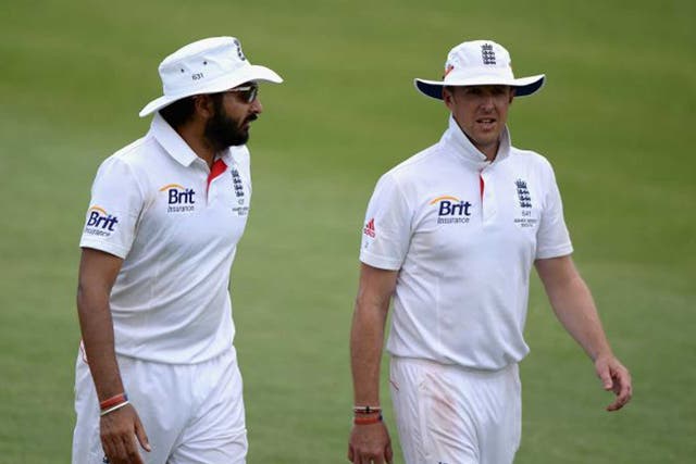 There were four wickets for Swann who profited from the willingness of the batsmen to attack him and three for Panesar