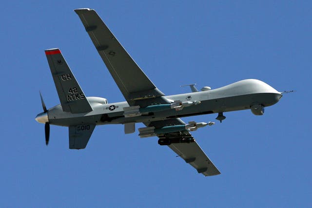 The Afghan president Hamid Karzai said the airstrike was carried out by a drone