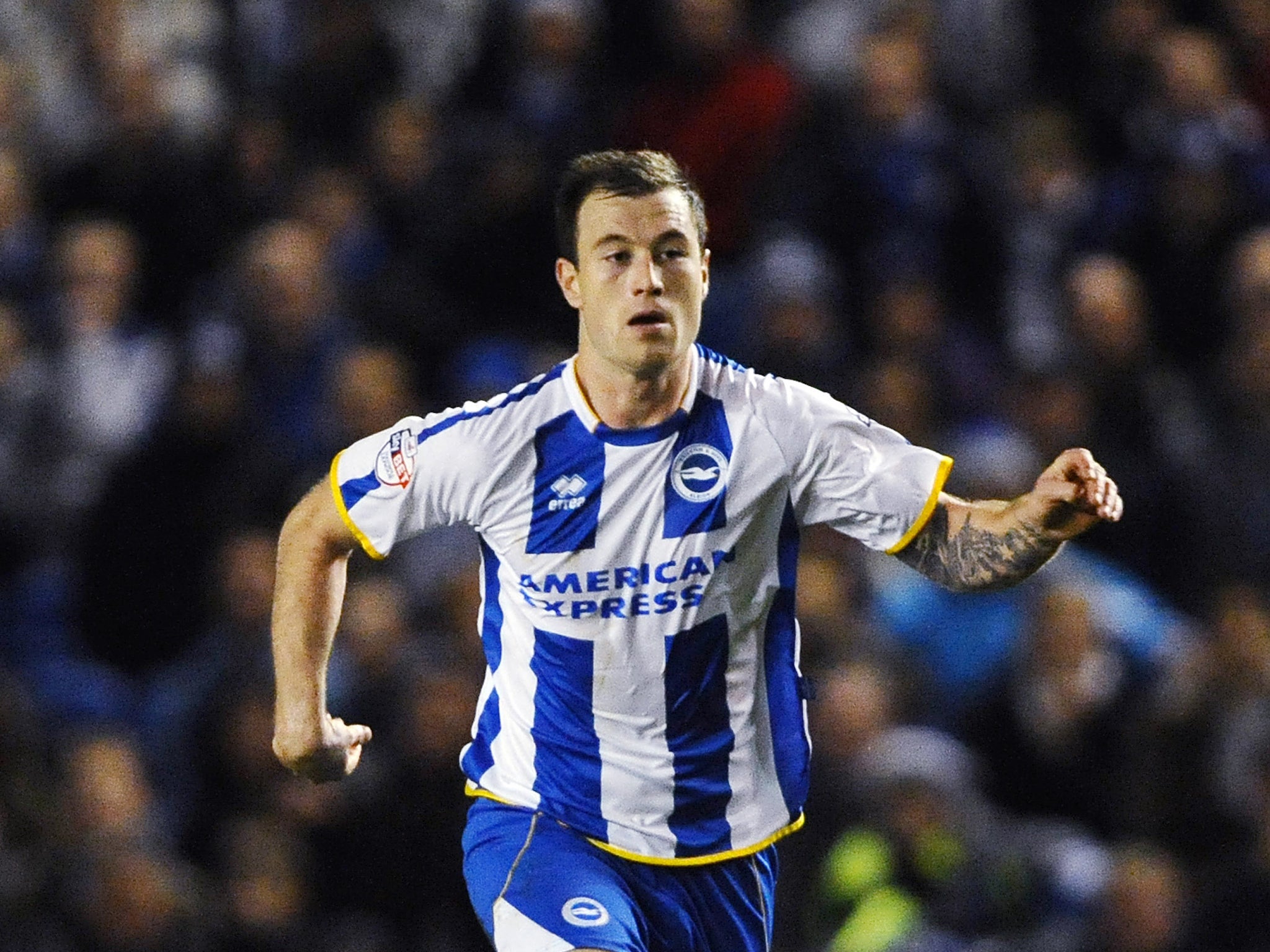 Ashley Barnes rescued a point for Brighton with a stunning second-half volley