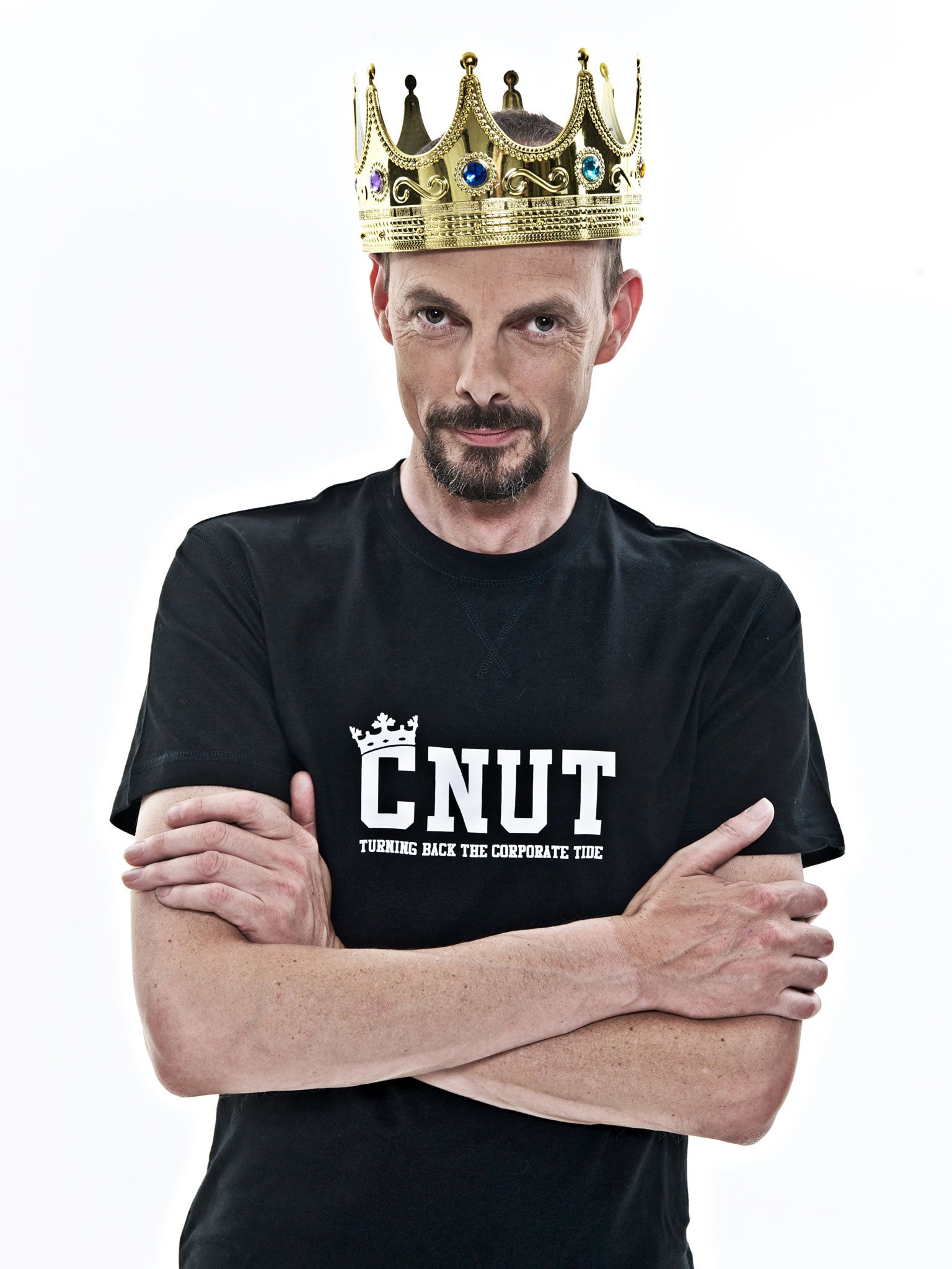 Comedian Dave Griffiths, the self-styled ‘King Cnut’