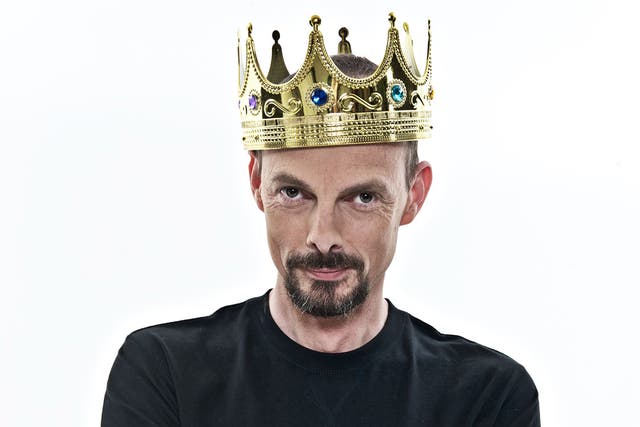 Comedian Dave Griffiths, the self-styled ‘King Cnut’