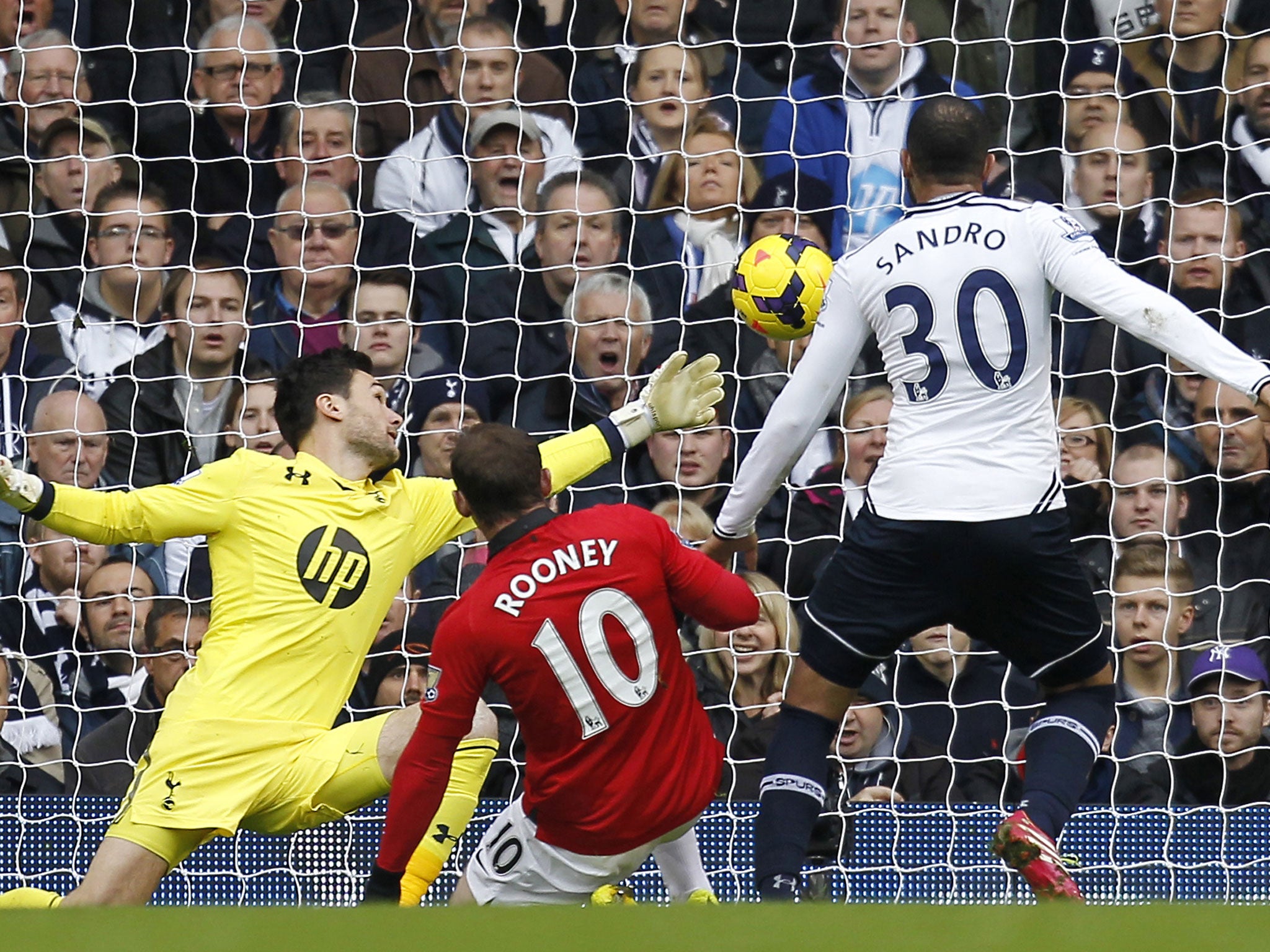 Wayne Rooney opens the scoring for Manchester United