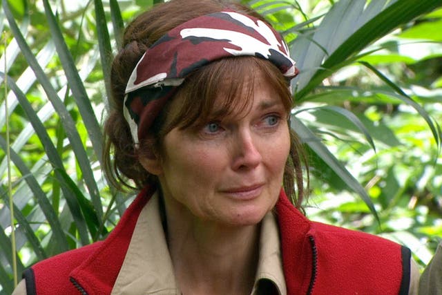 Annabel Giles is the first celebrity to leave the jungle
