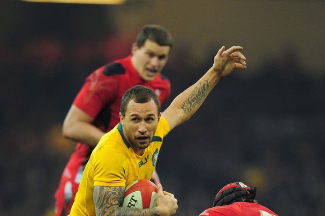 Quade Cooper was at his mercurial best for Australia against Wales in Cardiff