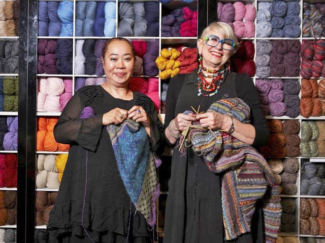 Material world: sales staff Jools and Trudy featured in 'Liberty of London'