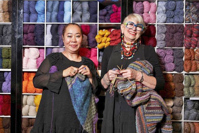 Material world: sales staff Jools and Trudy featured in 'Liberty of London'