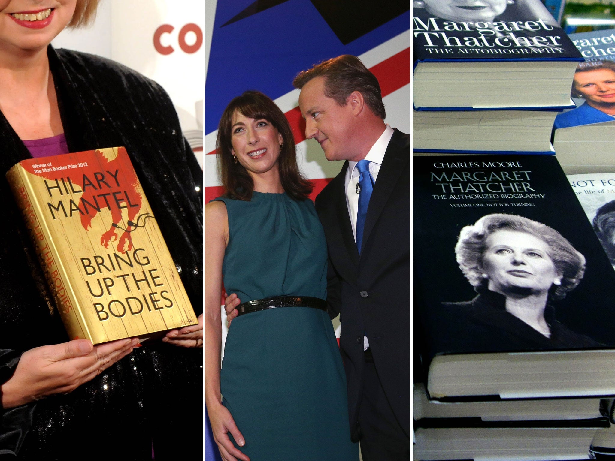 David Cameron came baring gifts: Hilary Mantel's Booker winning novels, a framed black and white photograph of him and Samanth and Charles Moore's biography of Thatcher