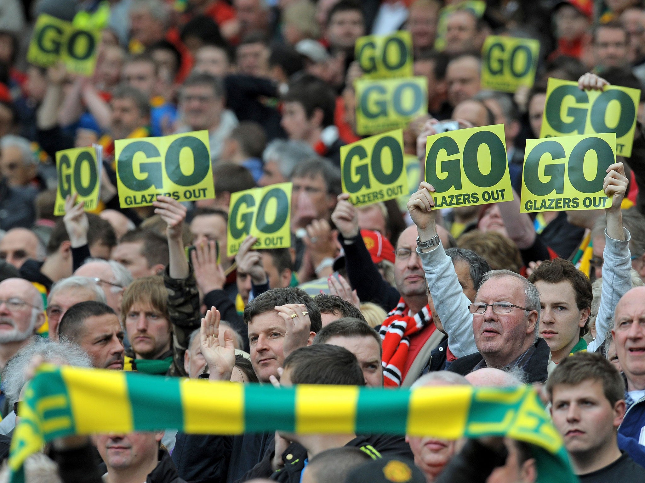 Manchester United supporters make their feelings about the Glazers, the club's owners, all too clear