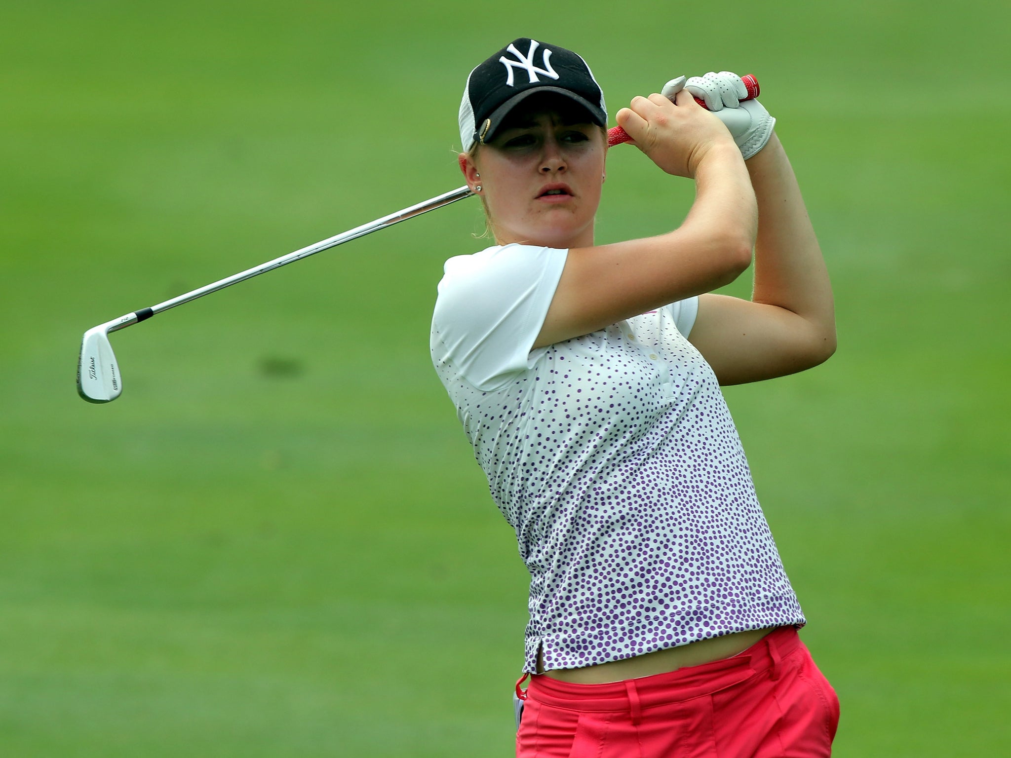 17-year-old golfer Charley Hull was part of the successful 2013 Solheim Cup team, winning two of her three available points in her first appearance