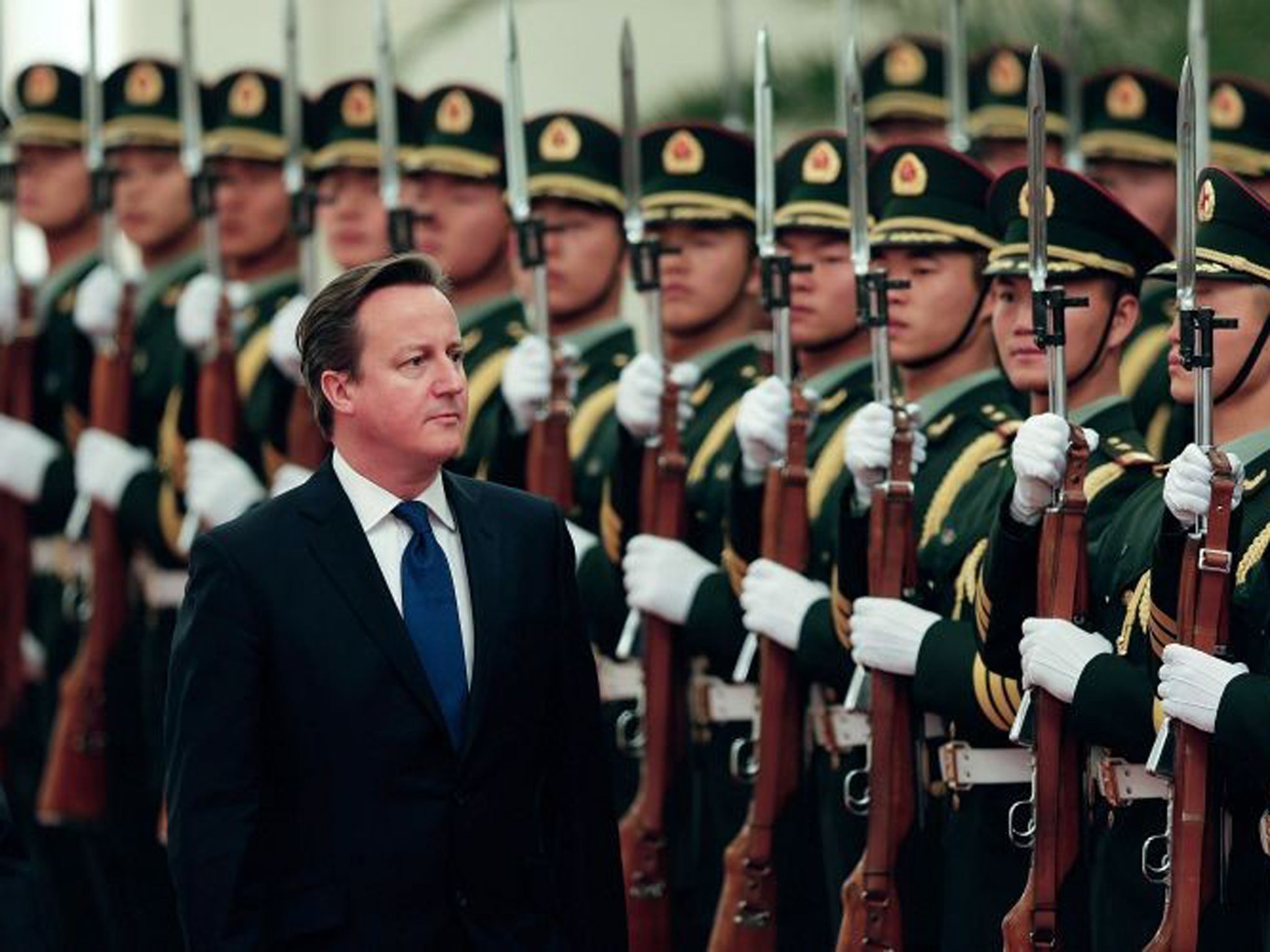 David Cameron is leading Britain's largest trade mission to China, with more than 100 leaders from business, education, and cultural fields, along with six government ministers attending