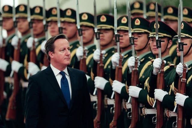 David Cameron is leading Britain's largest trade mission to China, with more than 100 leaders from business, education, and cultural fields, along with six government ministers attending 