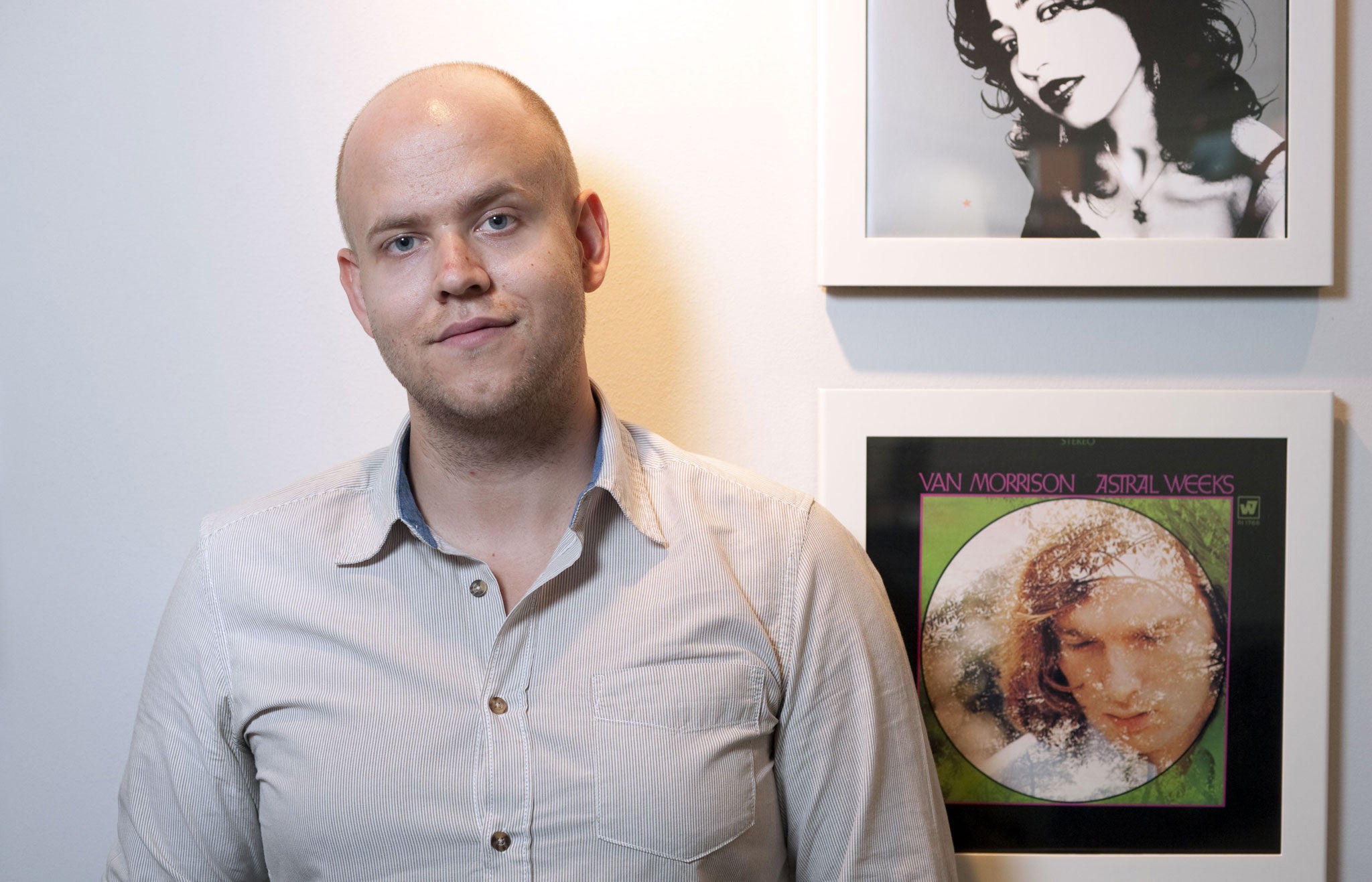 Daniel Ek of Spotify in his office in central London, Britain.