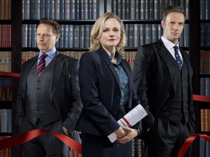 Martha Costello (Maxine Peake, centre) is an ambitious QC in the series ‘Silk’; her real-life counterparts charge fees that are ‘off the Richter scale’