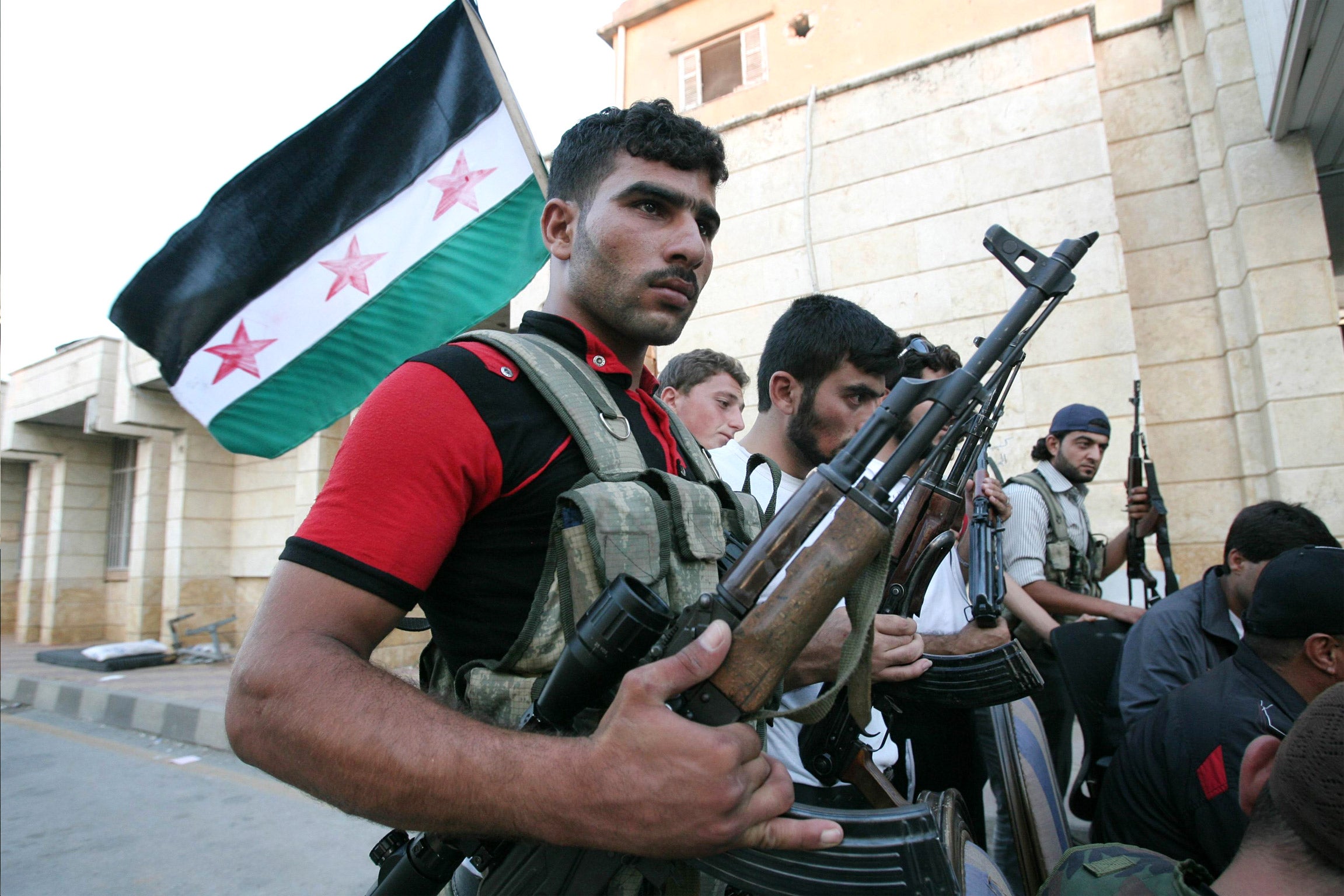 The Free Syrian Army (pictured) has produced an intelligence dossier charting the rise of the jihadists