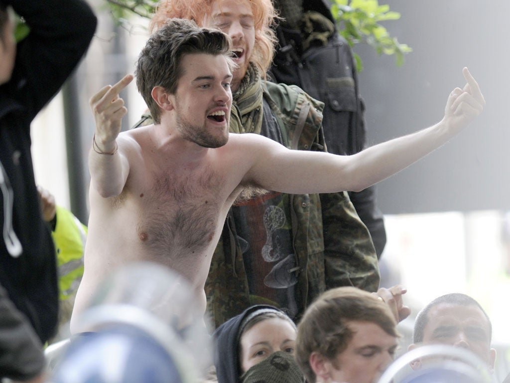 Comedian Jack Whitehall plays laddish student JP in Channel 4's sitcom "Fresh Meat"