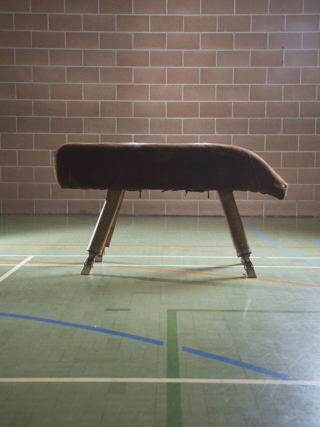 File: A pommel horse in a gymnasium. Trevyn Hope Joslin,12, died after catching her foot on the apparatus at a Norfolk school