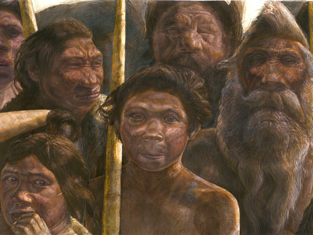 An image of ‘hominin’ humans