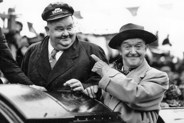 Laurel and Hardy in Britain in the 1940s