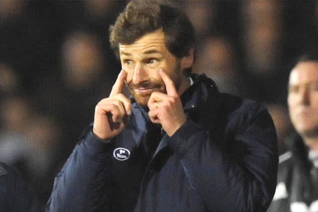 Andre Villas-Boas gestures to his players